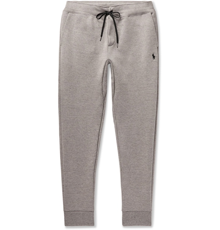 Photo: Polo Ralph Lauren - Tapered Mélange Jersey Sweatpants - Gray