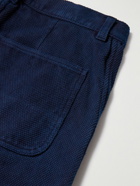 Blue Blue Japan - Canvas-Trimmed Cotton Trousers - Blue
