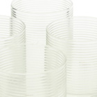 The Conran Shop Ribbed Tumbler - Set of 4 in Clear