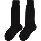 Brioni Black Wool Socks