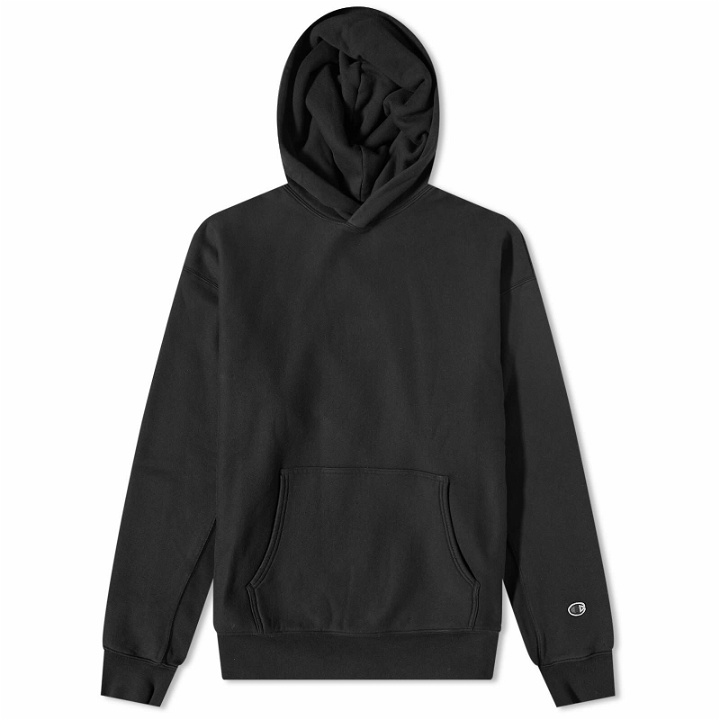Photo: Champion Reverse Weave Men's Contemporary Garment Dyed Hoody in Black