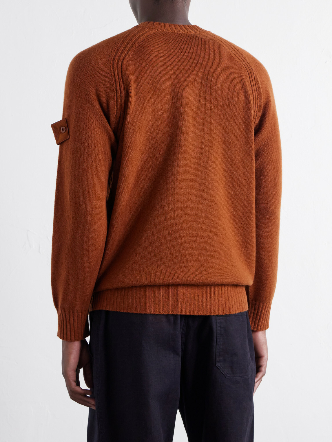 Stone Island - STONE ISLAND GHOST Cashmere Sweater - Orange
