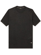 Brioni - Cashmere and Silk-Blend T-Shirt - Gray