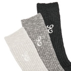 E by END. x ROTOTO Socks - 3 Pack in Grey Story