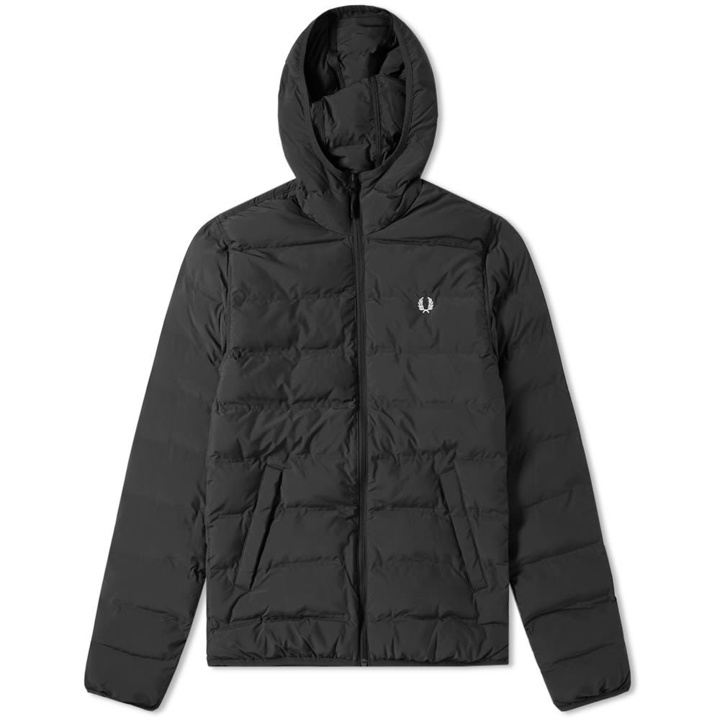 Photo: Fred Perry Insulated Hooded Brentham Jacket Black