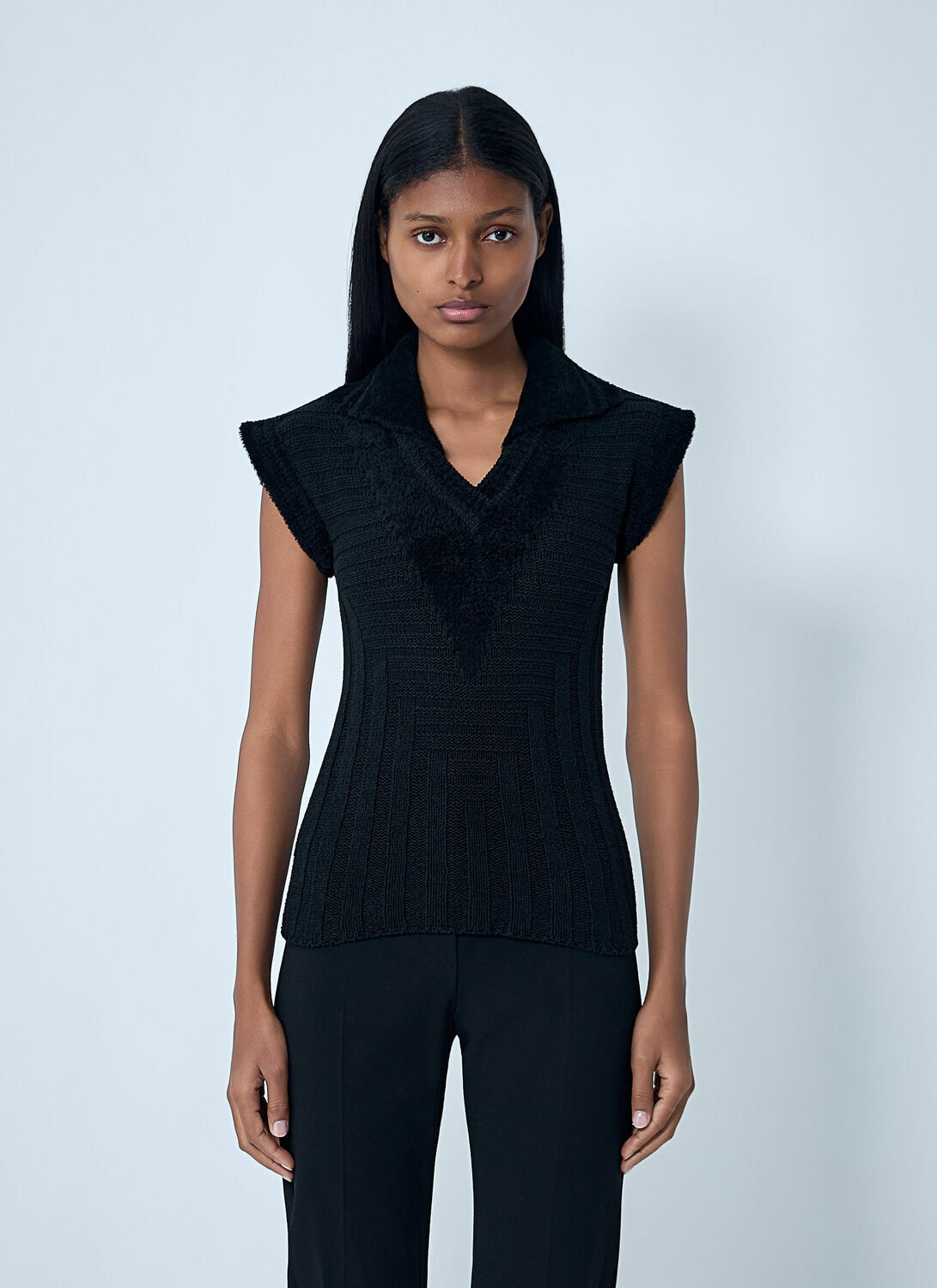 Kiko Kostadinov Quimby Knitted Polo Vest