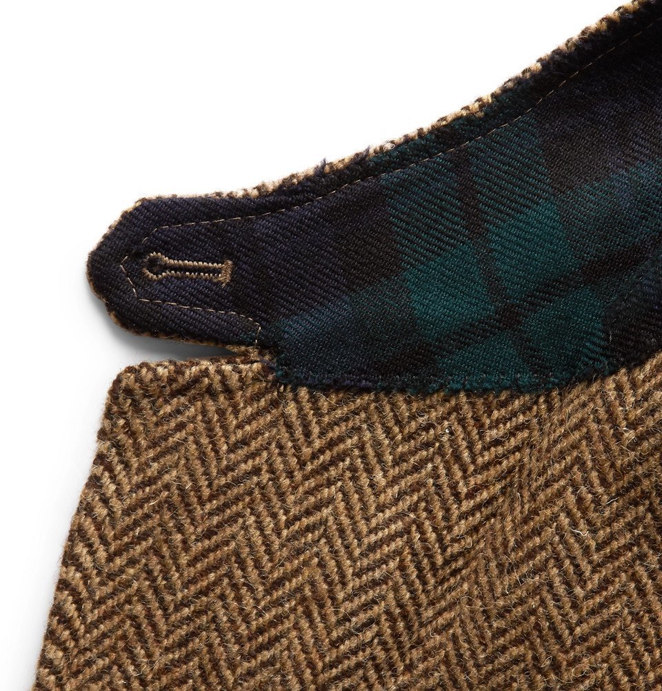 Polo Ralph Lauren - Tan Slim-Fit Herringbone Wool Suit Jacket - Men - Brown