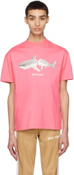 Palm Angels Pink Shark T-Shirt