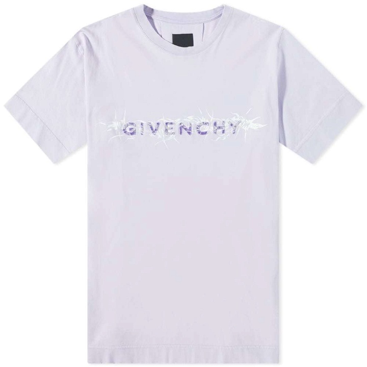 Photo: Givenchy Barbed Wire Tufting Logo Tee