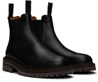 Common Projects Black Leather Chelsea Boots
