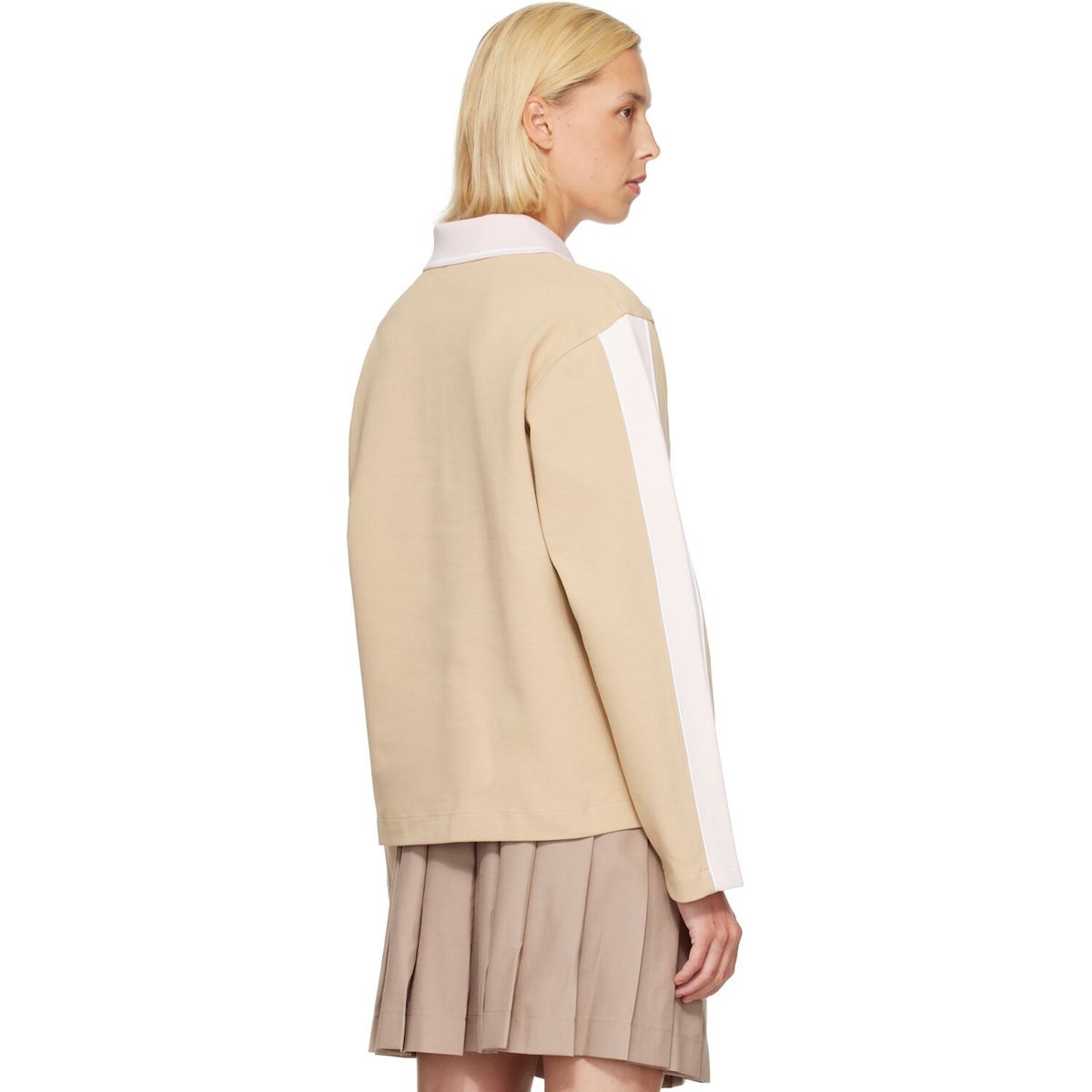 Casablanca Tan Punto Polo Collared Sweatshirt