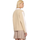 Casablanca Tan Punto Polo Collared Sweatshirt