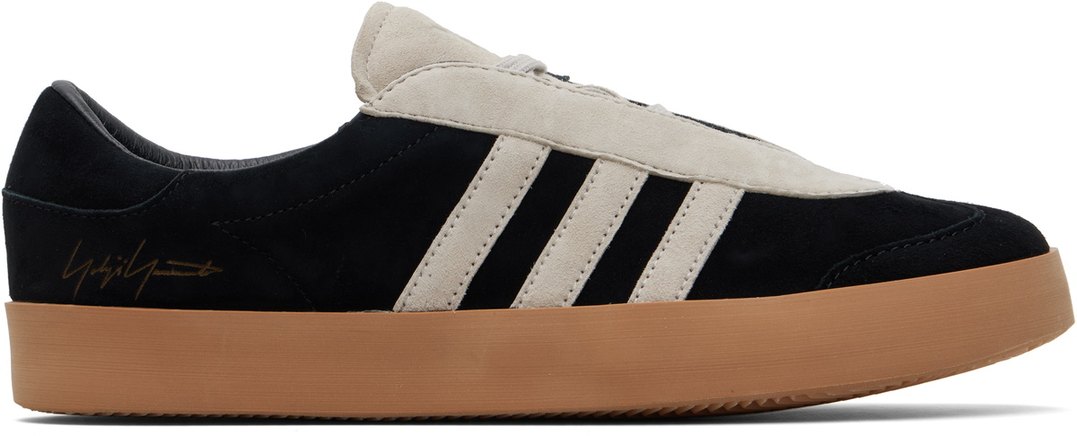 Y-3 Black & Gray Gazelle Sneakers
