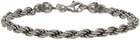 Emanuele Bicocchi SSENSE Exclusive Silver Rope Chain Bracelet