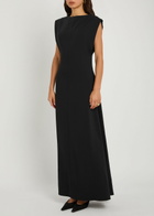 Joseph Neva Crepe Maxi Dress Black