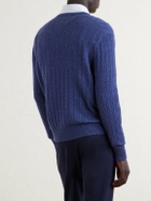 Dunhill - Ribbed Cashmere Sweater - Blue