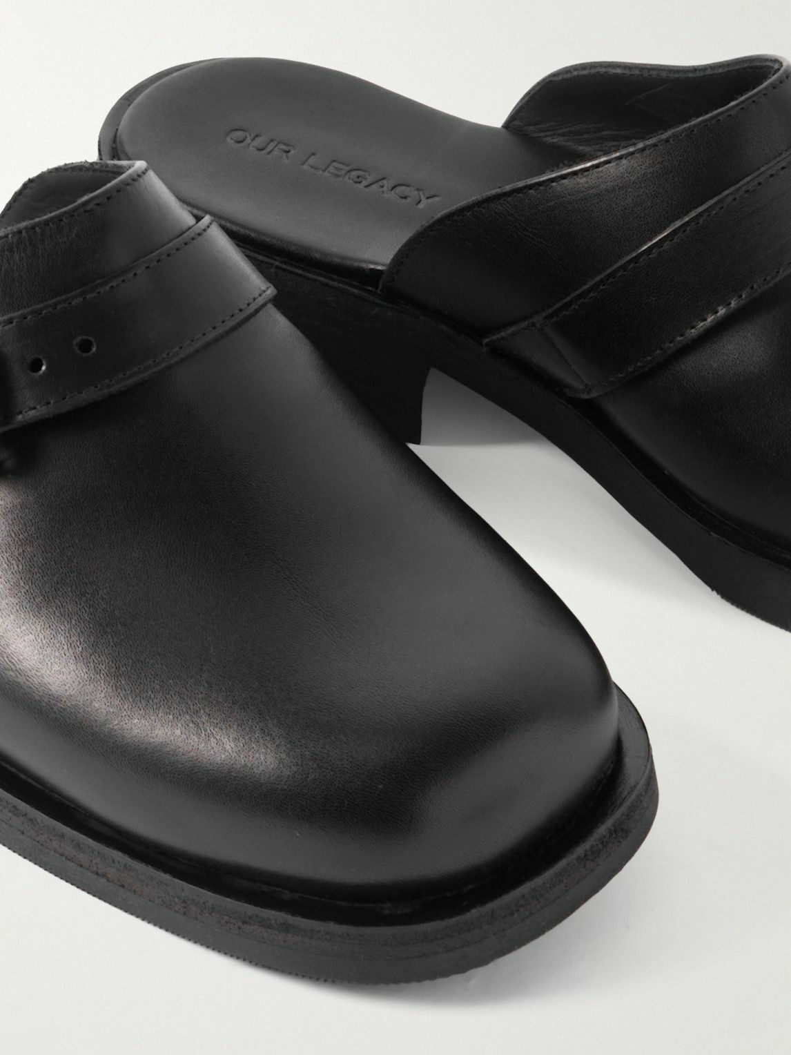 OUR LEACY CAMION MULE Black Leather 41 Our Legacy - Camion Leather