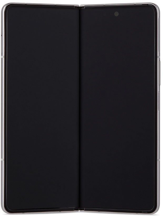 Photo: Samsung Silver Galaxy Z Fold3 5G Smartphone