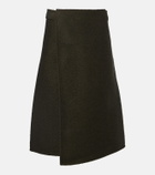 Proenza Schouler Bodhi wool-blend bouclé twill wrap skirt