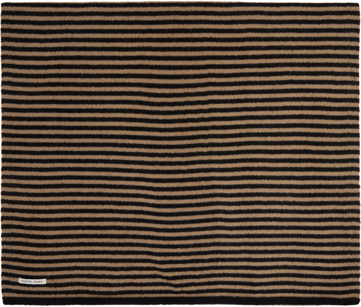 Photo: Carter Young Black & Beige Wool Leigh Scarf
