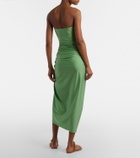 Jade Swim Nyla satin beach cover-up