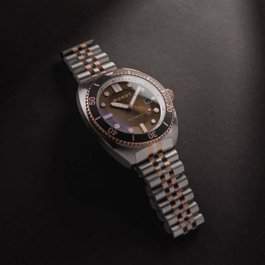 Duxot Tortuga Automatic Brown Dial Mens Watch DX-2026-55