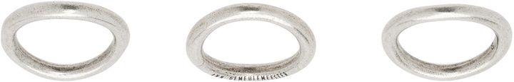 Photo: Ann Demeulemeester Silver Oliva Ring Set