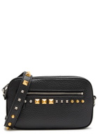 Valentino Garavani Mini Stud-embellished Grained Leather Cross-body bag - Black - One Size