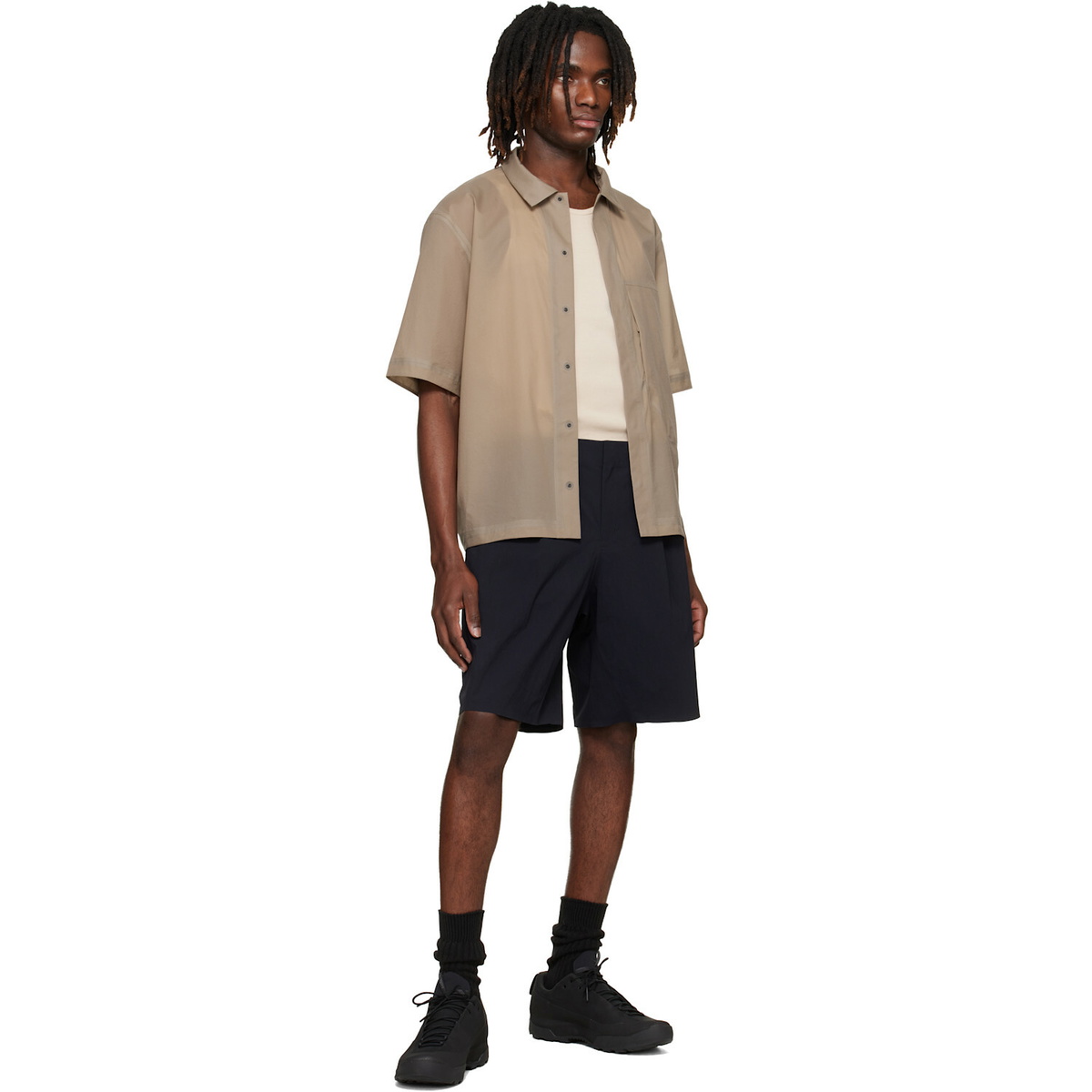 Veilance Black Indisce Shorts