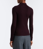 Vince Ribbed-knit wool and silk polo sweater