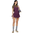 SHUSHU/TONG Purple Sleeveless T-Shirt Minidress
