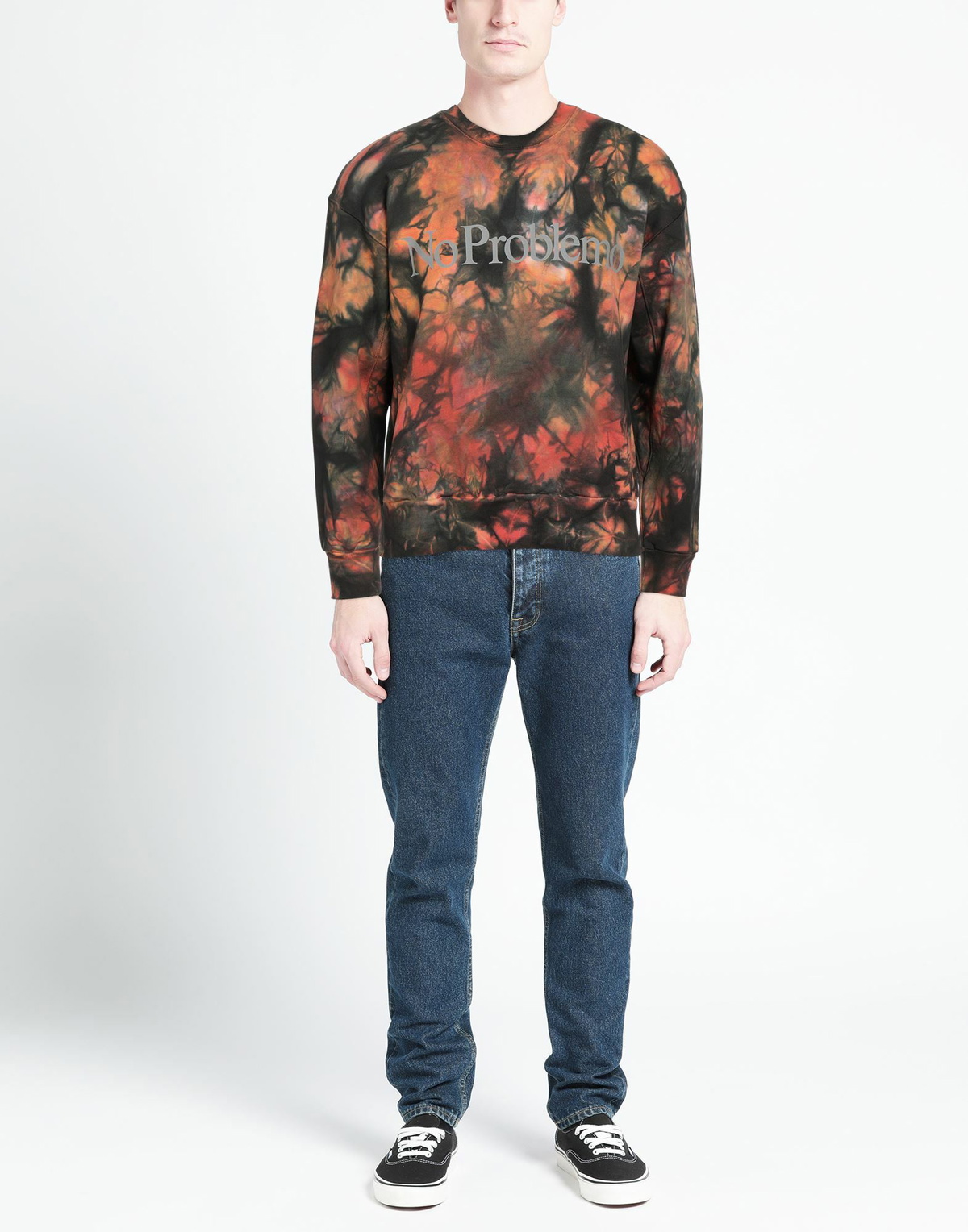 Aries Mens Sweatshirt in Orange