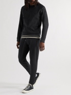 Sunspel - Tapered Sea Island Cotton-Jersey Sweatpants - Black