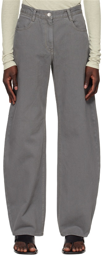 Photo: LOW CLASSIC Gray Cocoon Fit Jeans