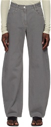 LOW CLASSIC Gray Cocoon Fit Jeans