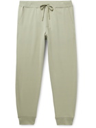 HANDVAERK - Flex Tapered Loopback Pima Cotton-Blend Jersey Sweatpants - Green - M