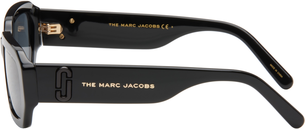 Marc Jacobs Black Rectangular Acetate Sunglasses