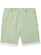 Paul Smith - Slim-Fit Cotton and Linen-Blend Shorts - Green