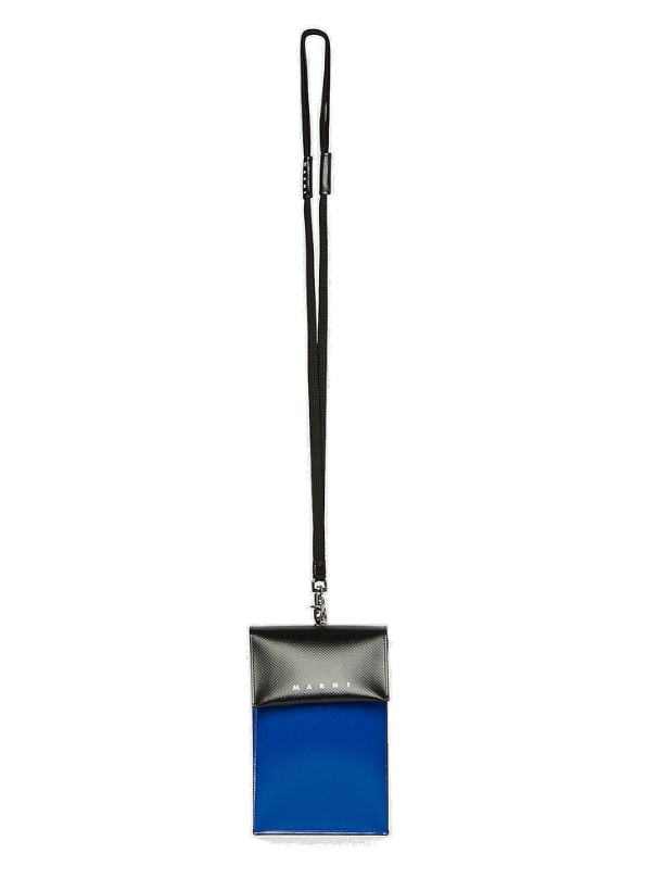 Photo: Two Tone Lanyard Phone Holder in Blue