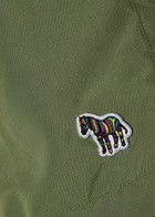 Paul Smith Zebra-appliquéd Shell Swim Shorts Green