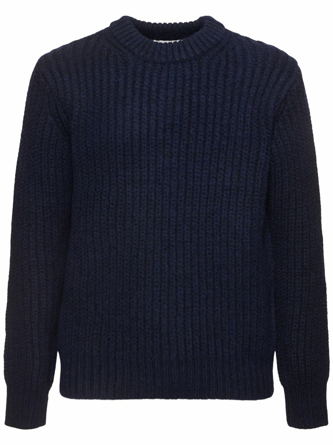 DUNST Unisex Unisex Chunky Rugby Wool Blend Sweater Red