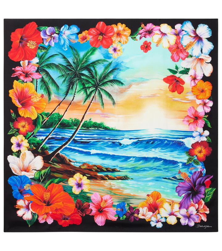 Photo: Dolce&Gabbana Printed silk twill scarf