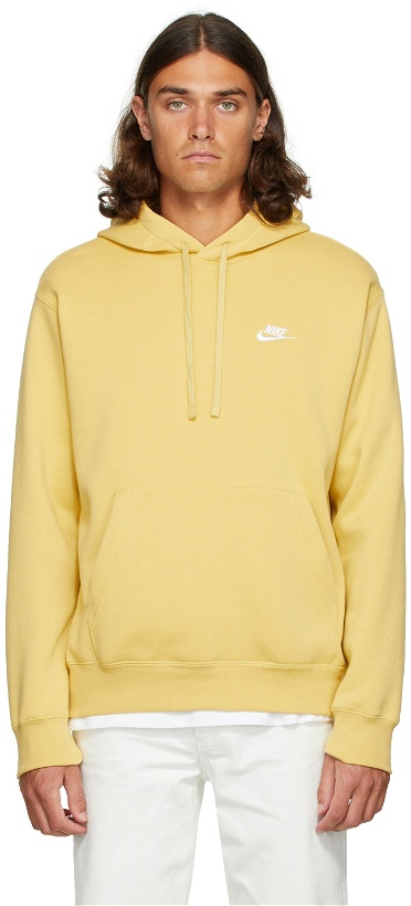 Photo: Nike Yellow Fleece Sportswear Club Hoodie