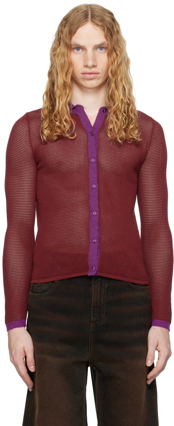Eckhaus Latta Red & Purple Twyla Shirt Eckhaus Latta