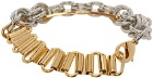 IN GOLD WE TRUST PARIS Gold & Silver Multi Chains Bracelet