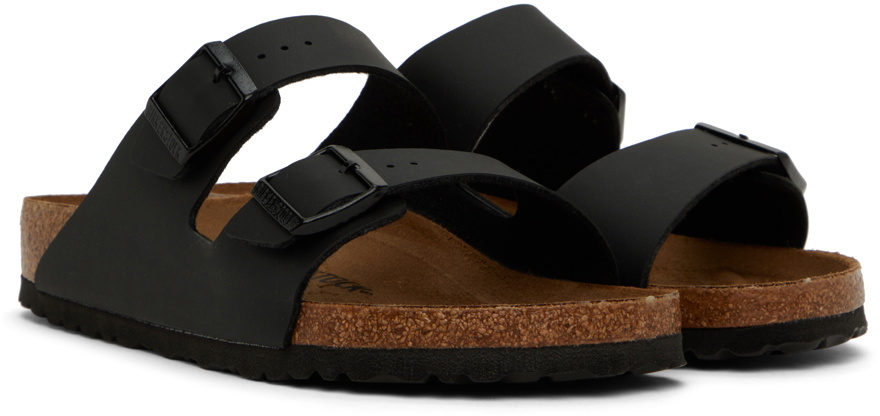 Birkenstock Black Synthetic Flat Sandals