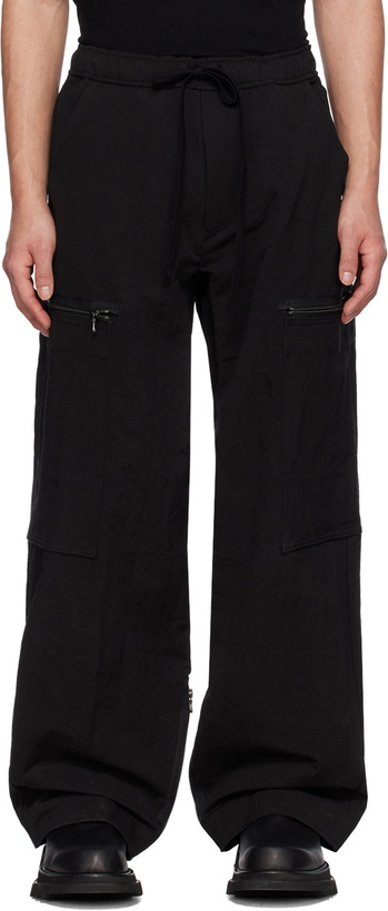 Photo: Julius Black Drawstring Cargo Pants