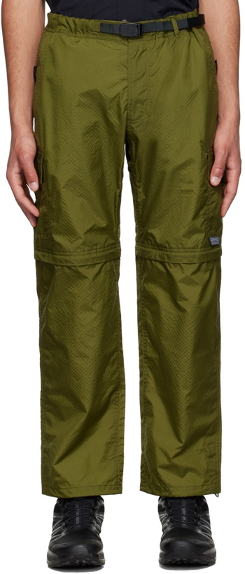 Photo: Gramicci Green Nylon Cargo Pants