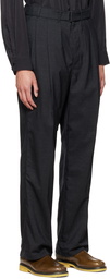 Lemaire Black Loose Trousers