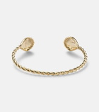 Yvonne Léon Jonc Coquillage 18kt gold bracelet with diamonds